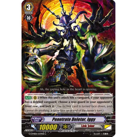Vanguard_TCG_card_G-CMB01_037EN_C_Penetrate_Deletor_Iggy_Vanguard_Deletor