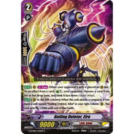 Vanguard_TCG_card_G-CMB01_039EN_C_Hailing_Deletor_Elro_Vanguard_Deletor