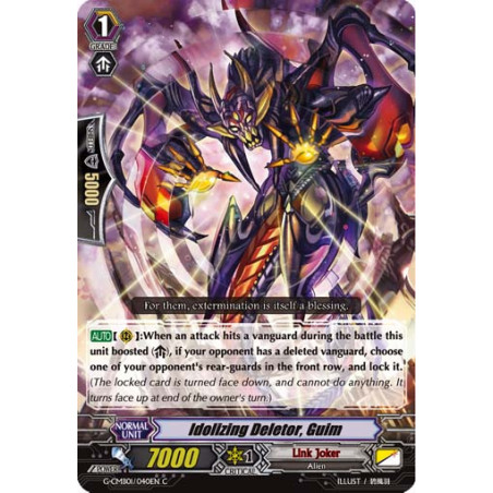 Vanguard_TCG_card_G-CMB01_040EN_C_Idolizing_Deletor_Guim_Vanguard_Deletor