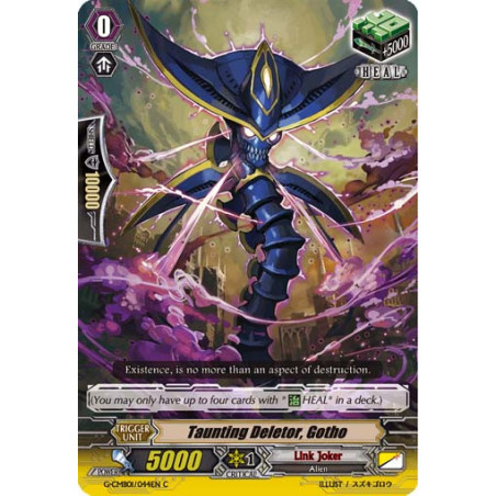 Vanguard_TCG_card_G-CMB01_044EN_C_Taunting_Deletor_Gotho_Vanguard_Deletor