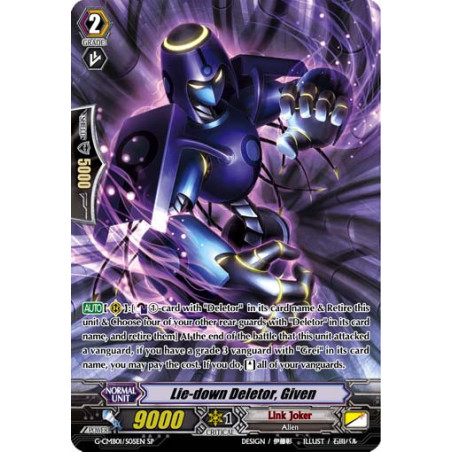 Vanguard_TCG_card_G-CMB01_S05EN_SP_Lie-down_Deletor_Given_Vanguard_Deletor