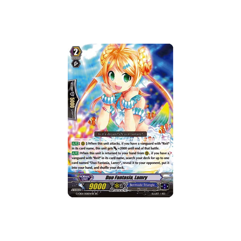 Vanguard_TCG_card_G-CB01_008EN-W_RR_Duo_Fantasia_Lamry_Academy_of_Divas