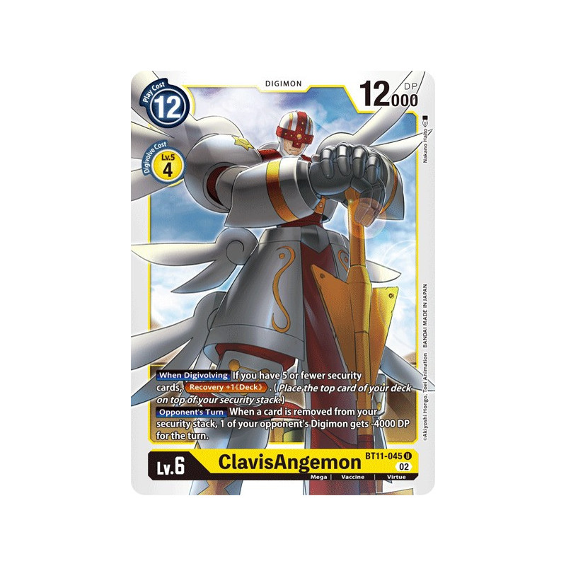 Digimon_TCG_BT11-045_FOIL_ClavisAngemonFoil_Dimensional_Phase_Card_Game