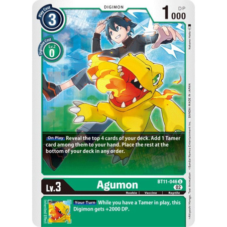 Digimon_TCG_BT11-046_FOIL_AgumonFoil_Dimensional_Phase_Card_Game