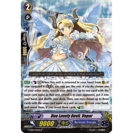 Vanguard_TCG_card_G-CB01_015EN_Foil_Foil-R_Duo_Lovely_Devil_Vepar_Academy_of_Divas