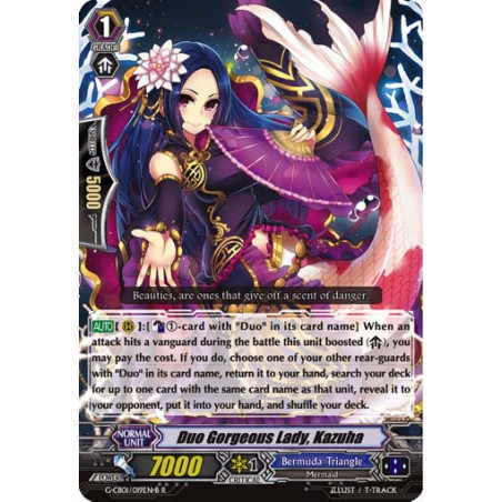 Vanguard_TCG_card_G-CB01_019EN-B_Foil_Foil-R_Duo_Gorgeous_Lady_Kazuha_Academy_of_Divas