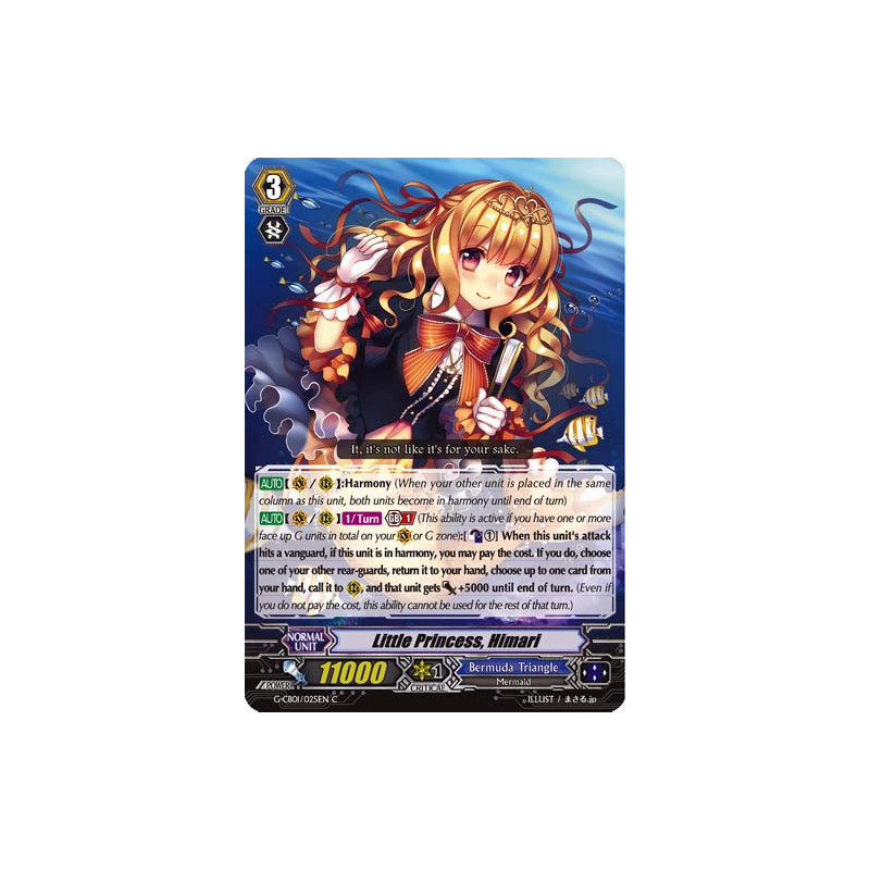 Vanguard_TCG_card_G-CB01_025EN_C_Little_Princess_Himari_Academy_of_Divas