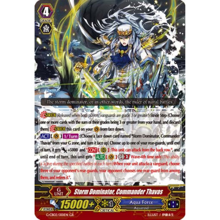 Vanguard_TCG_card_G-CB02_001EN_GR_Storm_Dominator_Commander_Thavas_Commander_of_the_Incessant_Waves