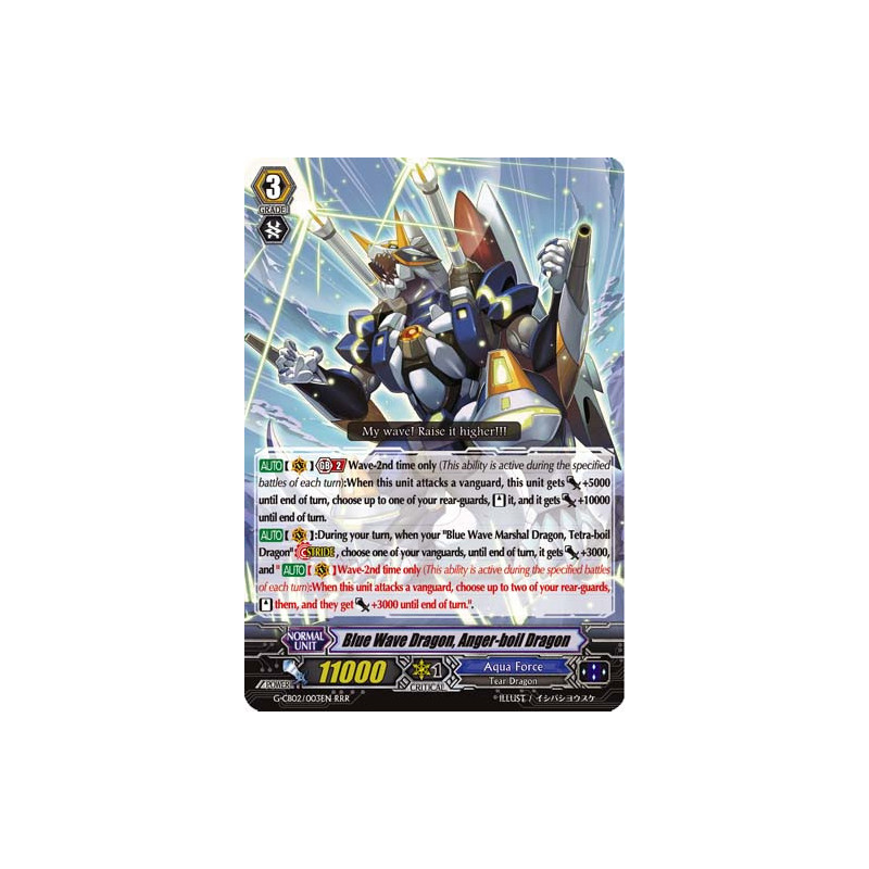 Vanguard_TCG_card_G-CB02_003EN_RRR_Blue_Wave_Dragon_Anger-boil_Dragon_Commander_of_the_Incessant_Waves