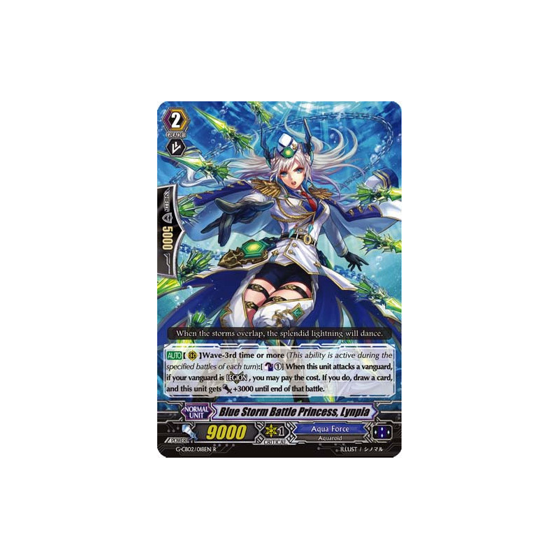 Vanguard_TCG_card_G-CB02_018EN_R_Blue_Storm_Battle_Princess_Lynpia_Commander_of_the_Incessant_Waves