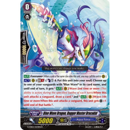 Vanguard_TCG_card_G-CB02_023EN_R_Blue_Wave_Dragon_Dagger_Master_Dracokid_Commander_of_the_Incessant_Waves