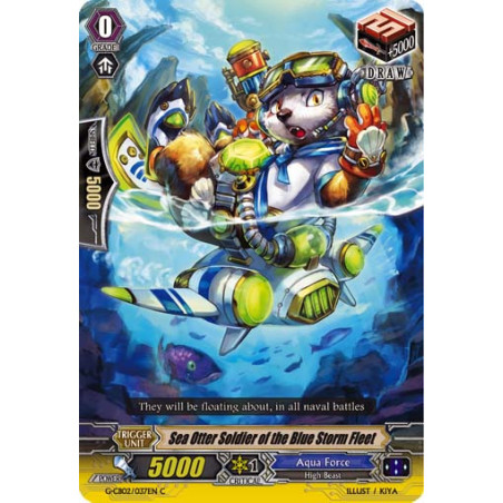 Vanguard_TCG_card_G-CB02_037EN_C_Sea_Otter_Soldier_of_the_Blue_Storm_Fleet_Commander_of_the_Incessant_Waves