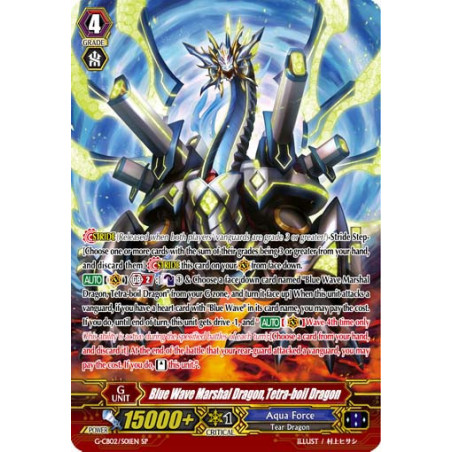 Vanguard_TCG_card_G-CB02_S01EN_SP_Blue_Wave_Marshal_Dragon_Tetra-boil_Dragon_Commander_of_the_Incessant_Waves