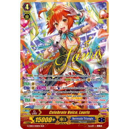 Vanguard_TCG_card_G-CB03_001EN_SGR_SGR_Celebrate_Voice_Lauris_Blessing_of_Divas