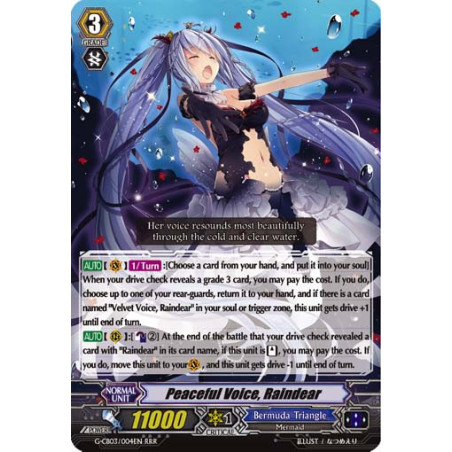 Vanguard_TCG_card_G-CB03_004EN_RRR_Peaceful_Voice_Raindear_Blessing_of_Divas