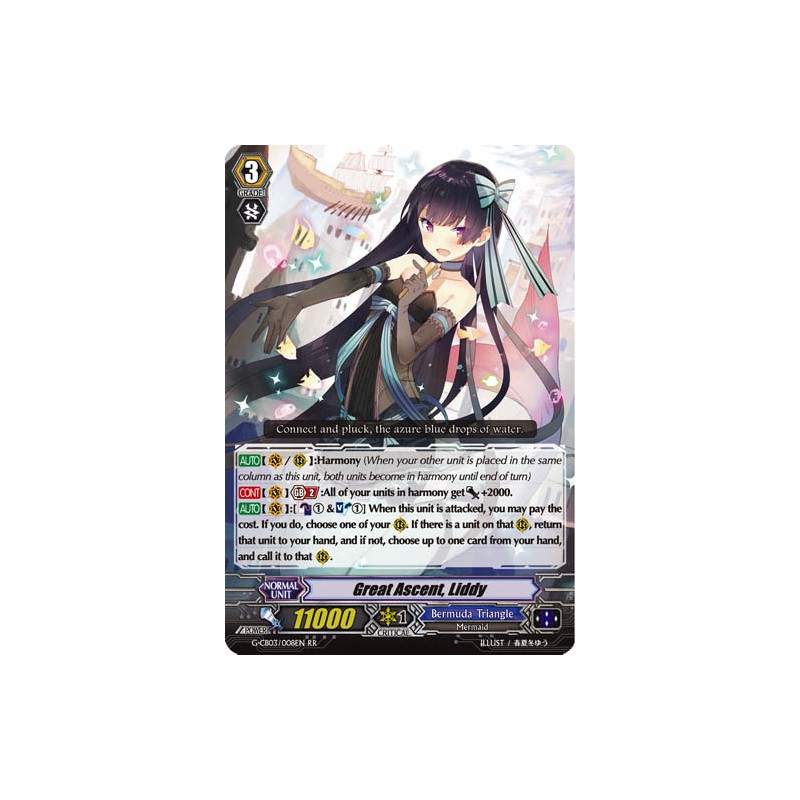Vanguard_TCG_card_G-CB03_008EN_RR_Great_Ascent_Liddy_Blessing_of_Divas