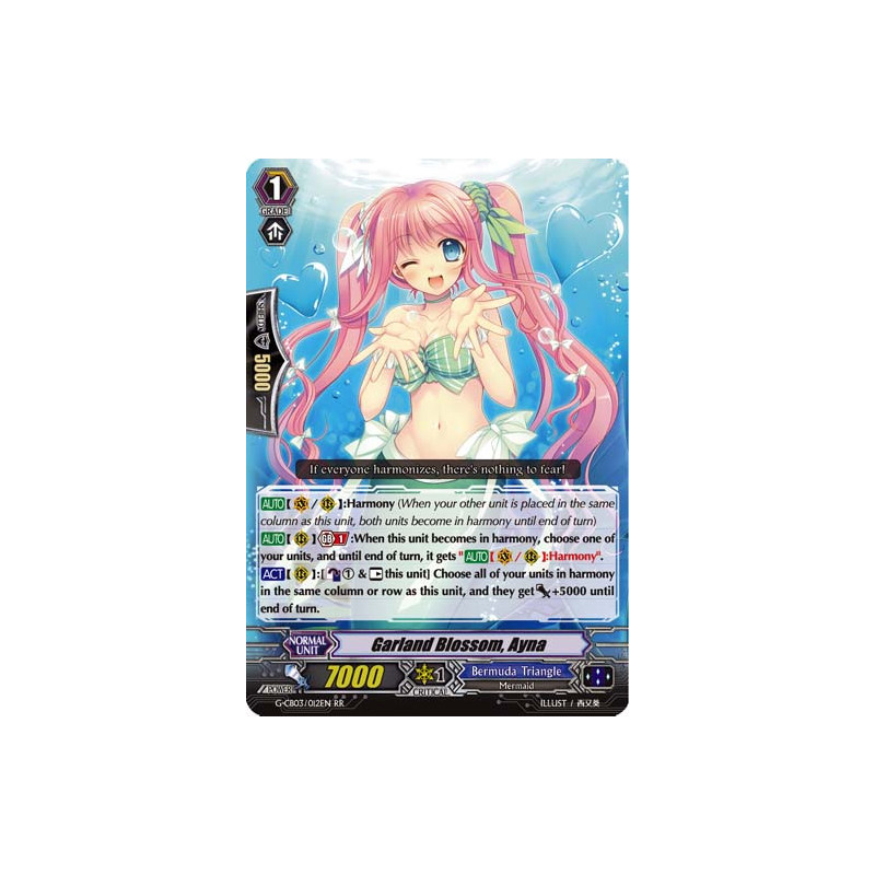 Vanguard_TCG_card_G-CB03_012EN_RR_Garland_Blossom_Ayna_Blessing_of_Divas
