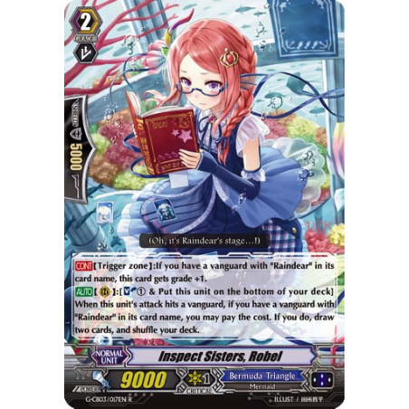 Vanguard_TCG_card_G-CB03_017EN_R_Inspect_Sisters_Robel_Blessing_of_Divas