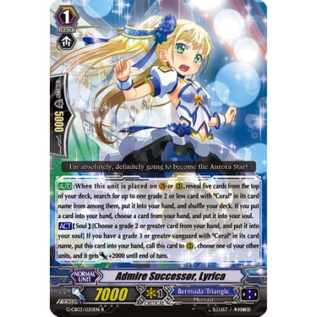 Vanguard_TCG_card_G-CB03_020EN_R_Admire_Successor_Lyrica_Blessing_of_Divas