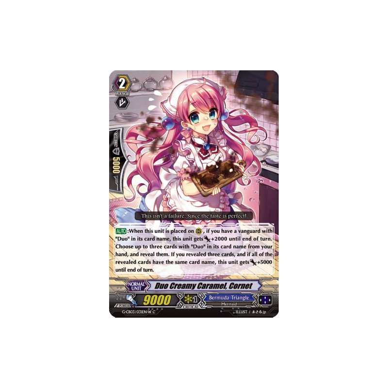 Vanguard_TCG_card_G-CB03_031EN-W_C_Duo_Creamy_Caramel_Cornet_Blessing_of_Divas