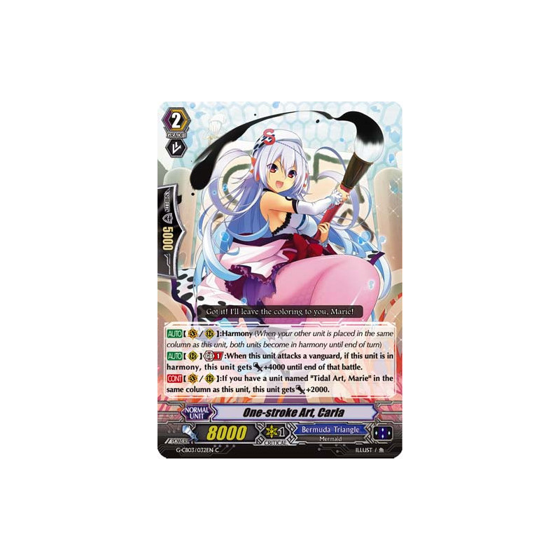 Vanguard_TCG_card_G-CB03_032EN_C_One-stroke_Art_Carla_Blessing_of_Divas