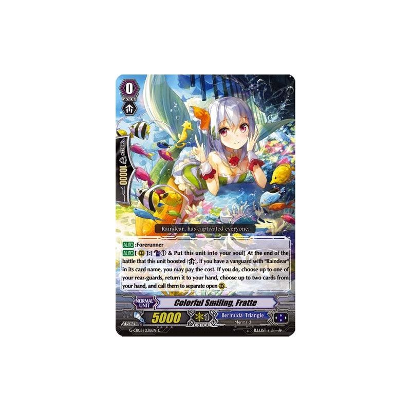 Vanguard_TCG_card_G-CB03_038EN_C_Colorful_Smiling_Fratte_Blessing_of_Divas