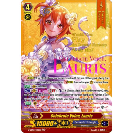 Vanguard_TCG_card_G-CB03_S01EN_WSP_WSP_Celebrate_Voice_Lauris_Blessing_of_Divas