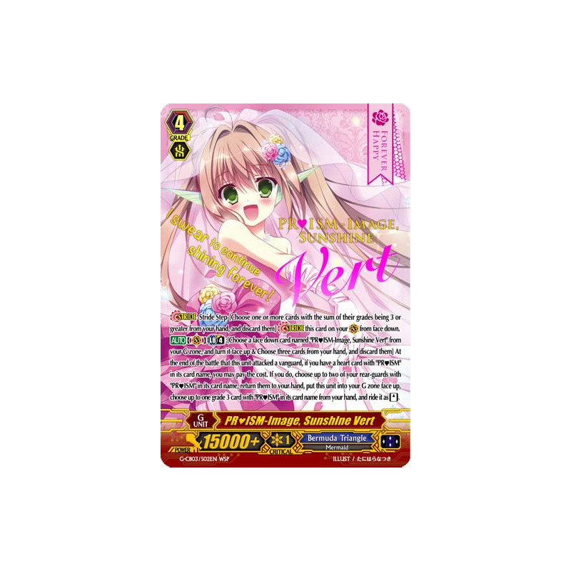 Vanguard_TCG_card_G-CB03_S02EN_WSP_WSP_PRISM-Image_Sunshine_Vert_Blessing_of_Divas