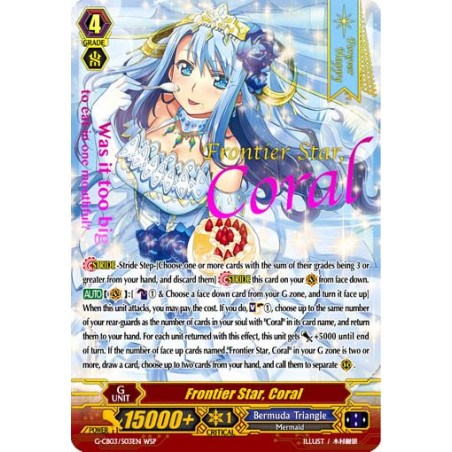 Vanguard_TCG_card_G-CB03_S03EN_WSP_WSP_Frontier_Star_Coral_Blessing_of_Divas