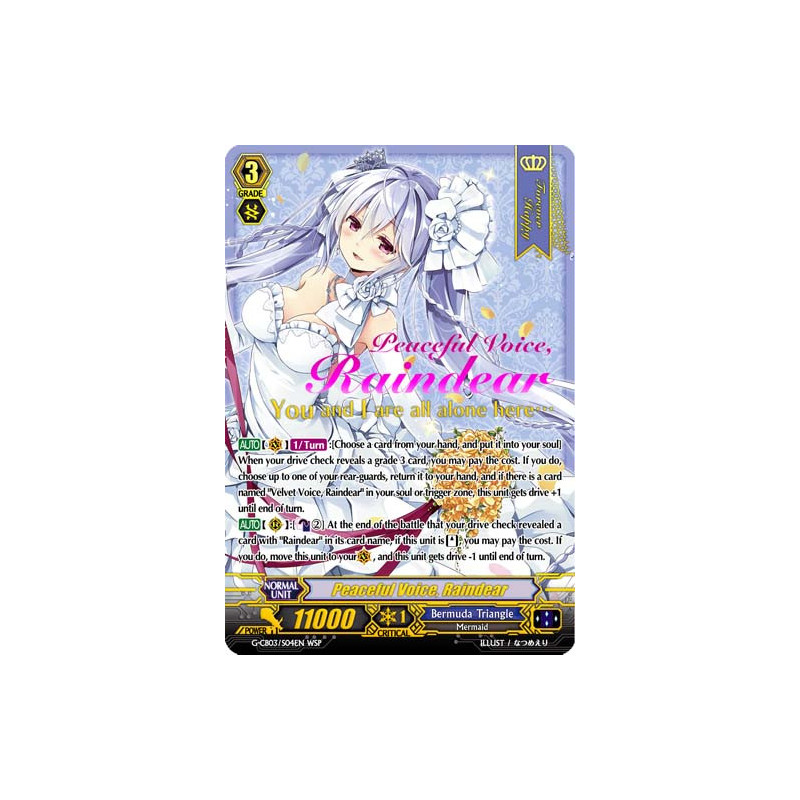 Vanguard_TCG_card_G-CB03_S04EN_WSP_WSP_Peaceful_Voice_Raindear_Blessing_of_Divas