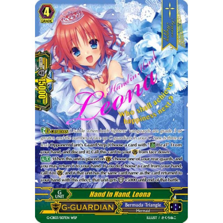 Vanguard_TCG_card_G-CB03_S07EN_WSP_WSP_Hand_in_Hand_Leona_Blessing_of_Divas