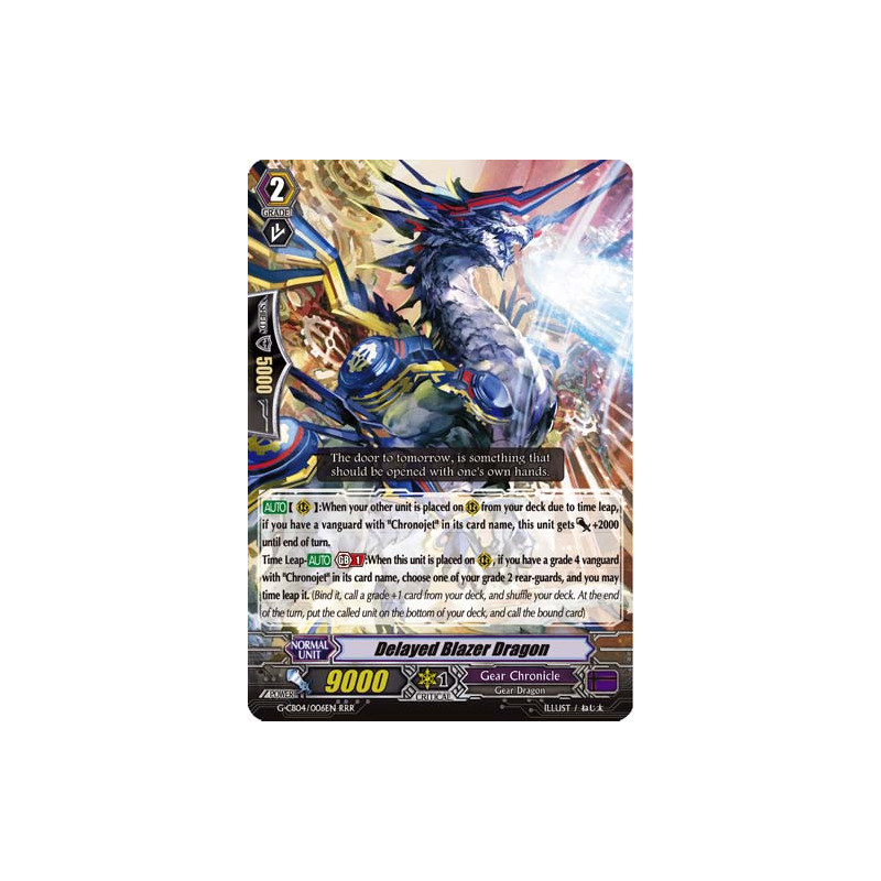 Vanguard_TCG_card_G-CB04_006EN_RRR_Delayed_Blazer_Dragon_Gear_of_Fate