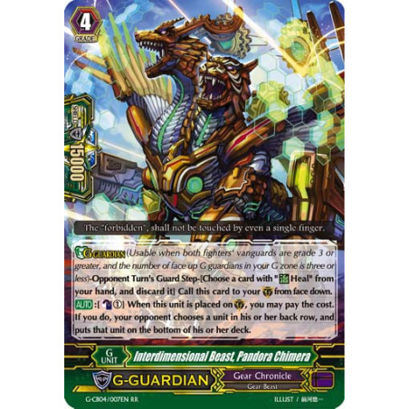 Vanguard_TCG_card_G-CB04_007EN_RR_Interdimensional_Beast_Pandora_Chimera_Gear_of_Fate