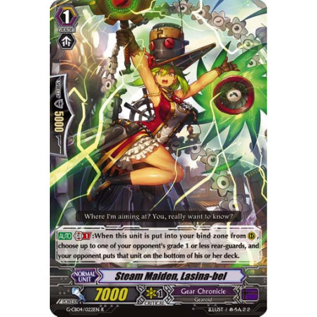 Vanguard_TCG_card_G-CB04_022EN_R_Steam_Maiden_Lasina-bel_Gear_of_Fate