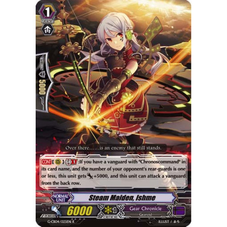 Vanguard_TCG_card_G-CB04_025EN_R_Steam_Maiden_Ishme_Gear_of_Fate