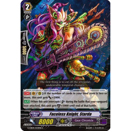 Vanguard_TCG_card_G-CB04_033EN_C_Faceless_Knight_Starda_Gear_of_Fate