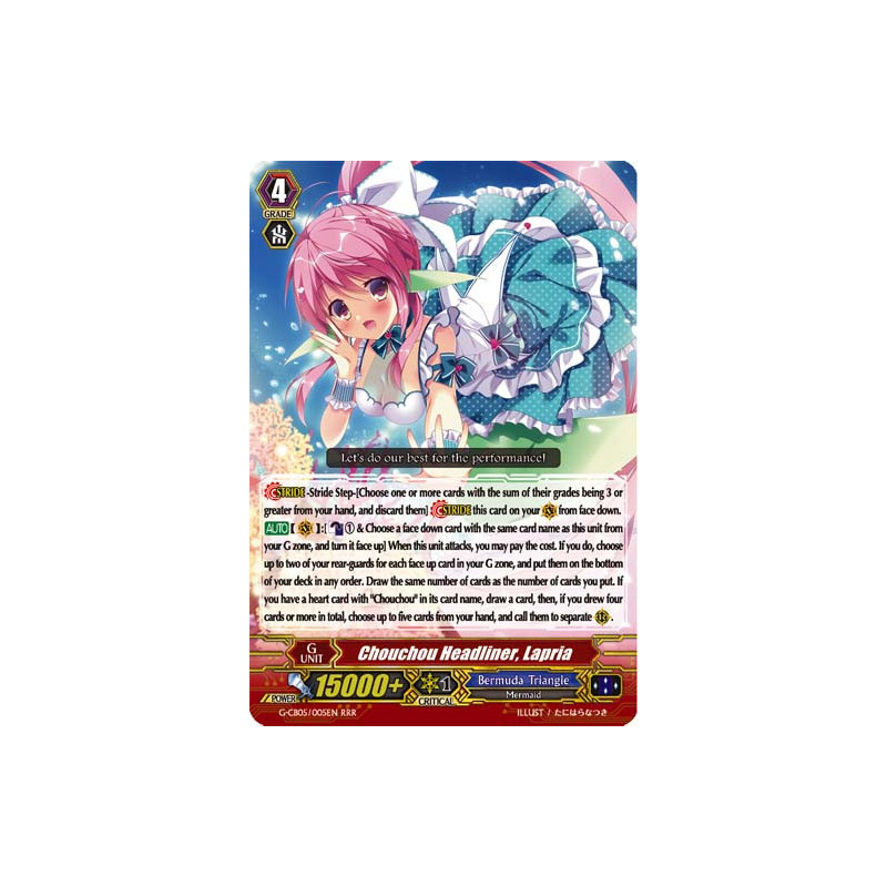 Vanguard_TCG_card_G-CB05_005EN_RRR_Chouchou_Headliner_Lapria_Prismatic_Divas