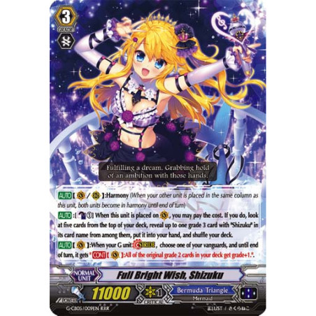 Vanguard_TCG_card_G-CB05_009EN_RRR_Full_Bright_Wish_Shizuku_Prismatic_Divas