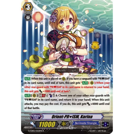 Vanguard_TCG_card_G-CB05_022EN_R_Orient-PRISM_Karina_Prismatic_Divas