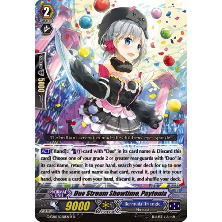 Vanguard_TCG_card_G-CB05_028EN-B_R_Duo_Stream_Showtime_Paytonia_Prismatic_Divas