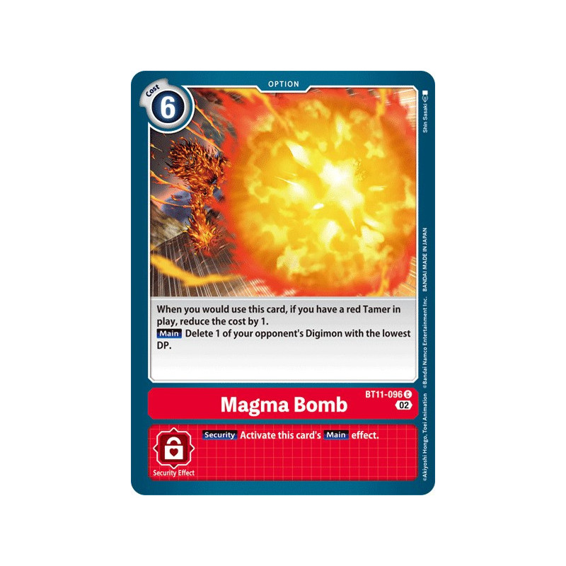 Digimon_TCG_BT11-096_FOIL_Magma_BombFoil_Dimensional_Phase_Card_Game