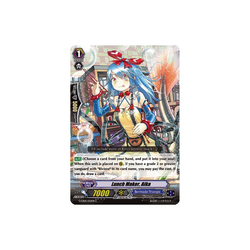 Vanguard_TCG_card_G-CB05_051EN_C_Lunch_Maker_Aika_Prismatic_Divas
