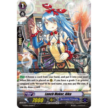 Vanguard_TCG_card_G-CB05_051EN_C_Lunch_Maker_Aika_Prismatic_Divas