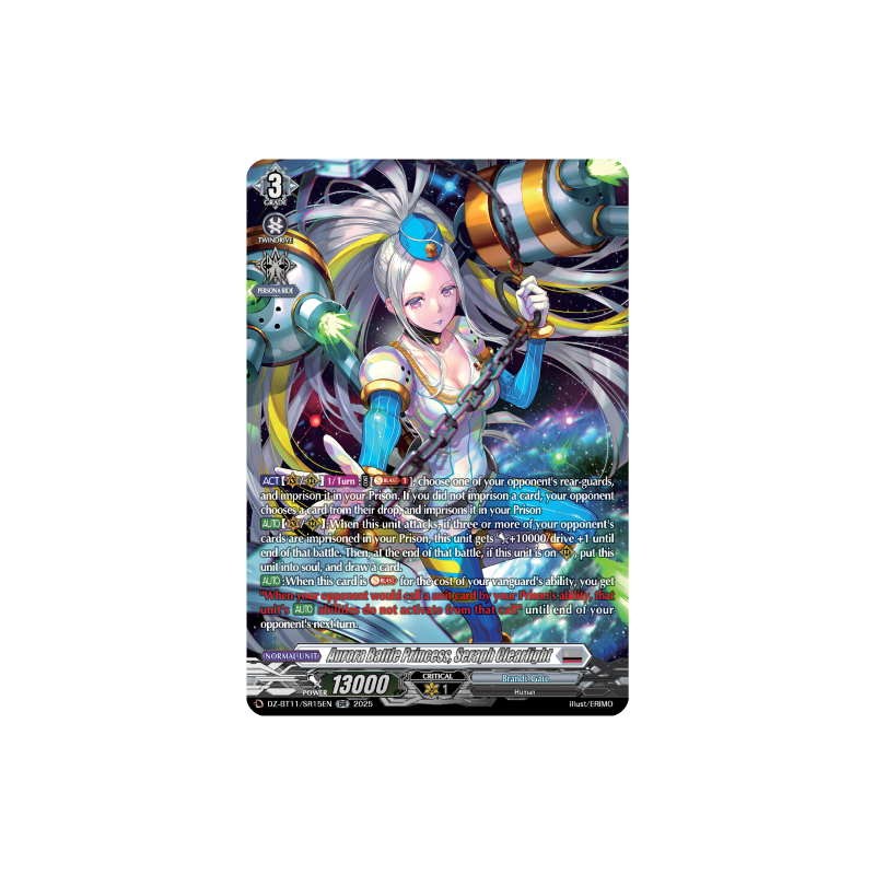 Vanguard_TCG_card_DZ-BT11_SR15EN_SR_Aurora_Battle_Princess_Seraph_Clearlight_Symphony_of_Might_Bloom