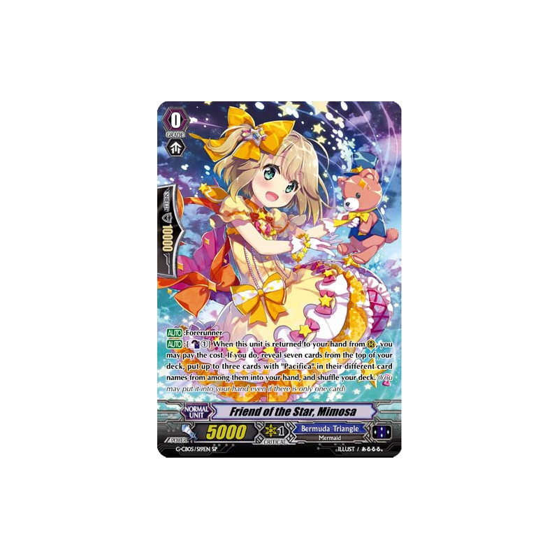 Vanguard_TCG_card_G-CB05_S19EN_SP_Friend_of_the_Star_Mimosa_Prismatic_Divas