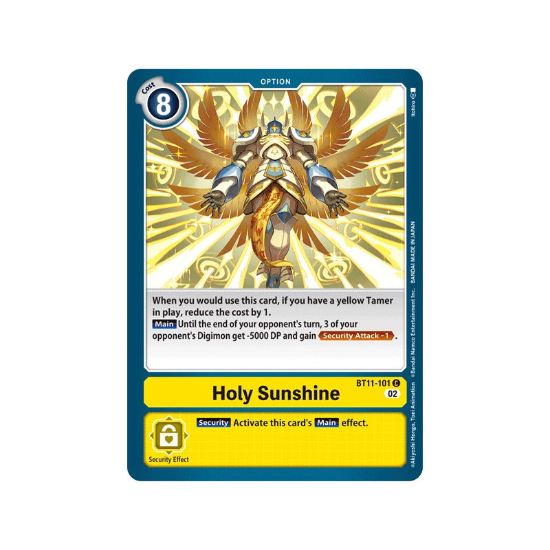 Digimon_TCG_BT11-101_FOIL_Holy_SunshineFoil_Dimensional_Phase_Card_Game