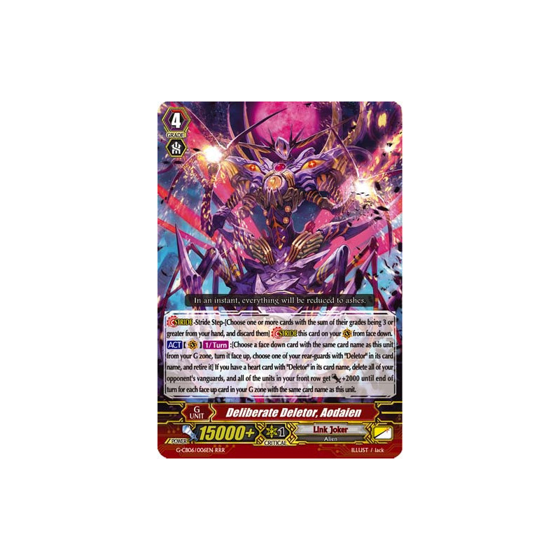 Vanguard_TCG_card_G-CB06_006EN_RRR_Deliberate_Deletor_Aodaien_Rondeau_of_Chaos_Salvation