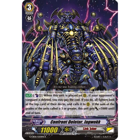 Vanguard_TCG_card_G-CB06_020EN_R_Confront_Deletor_Jagwokk_Rondeau_of_Chaos_Salvation