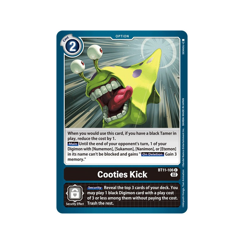 Digimon_TCG_BT11-106_FOIL_Cooties_KickFoil_Dimensional_Phase_Card_Game