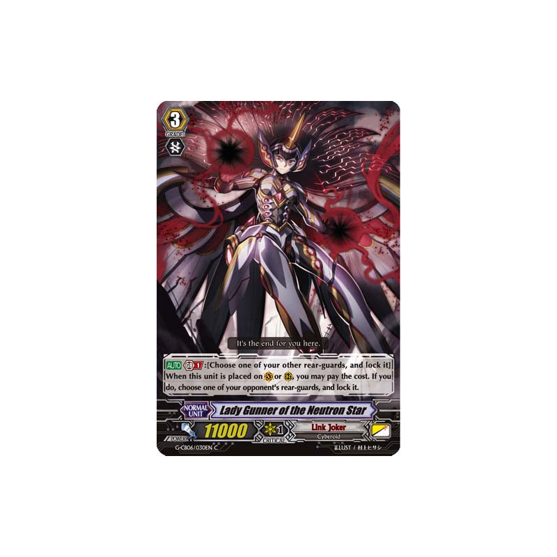 Vanguard_TCG_card_G-CB06_030EN_C_Lady_Gunner_of_the_Neutron_Star_Rondeau_of_Chaos_Salvation